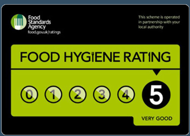 Food Hygiene Rating 5 - The Red Lion - Great Malvern